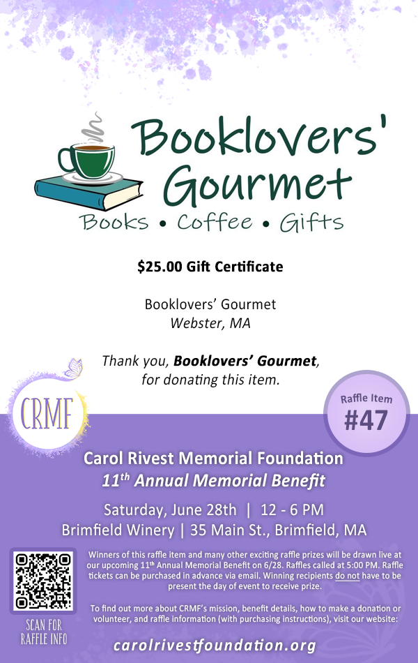 Booklovers' Gourmet raffle prize