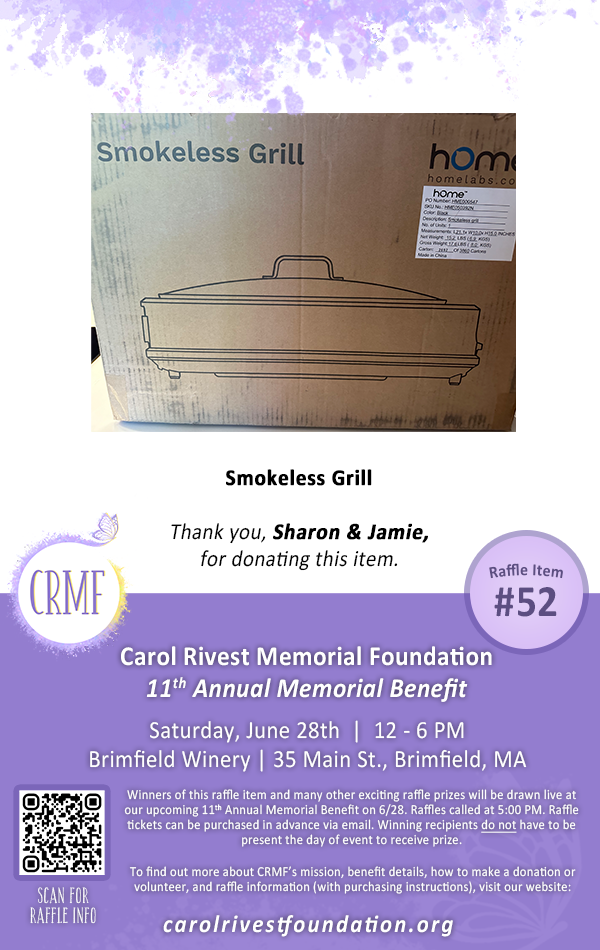 52 - Smokeless Grill Raffle Prize
